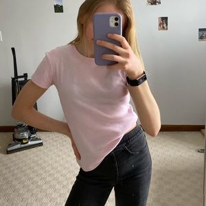 baby pink tee